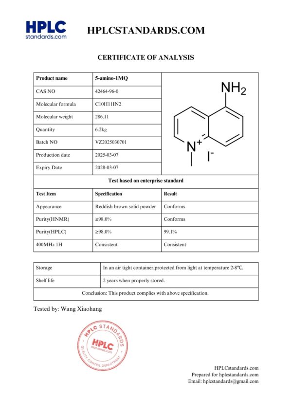 5-Amino-1MQ 50MG/ML 25ml - Image 2