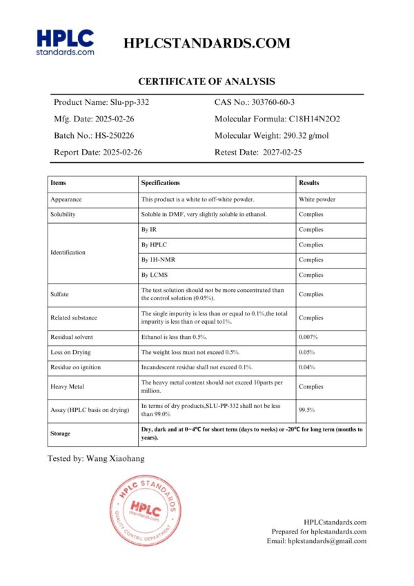 SLU-PP-332 2000mcg/ml 25ml - Image 2